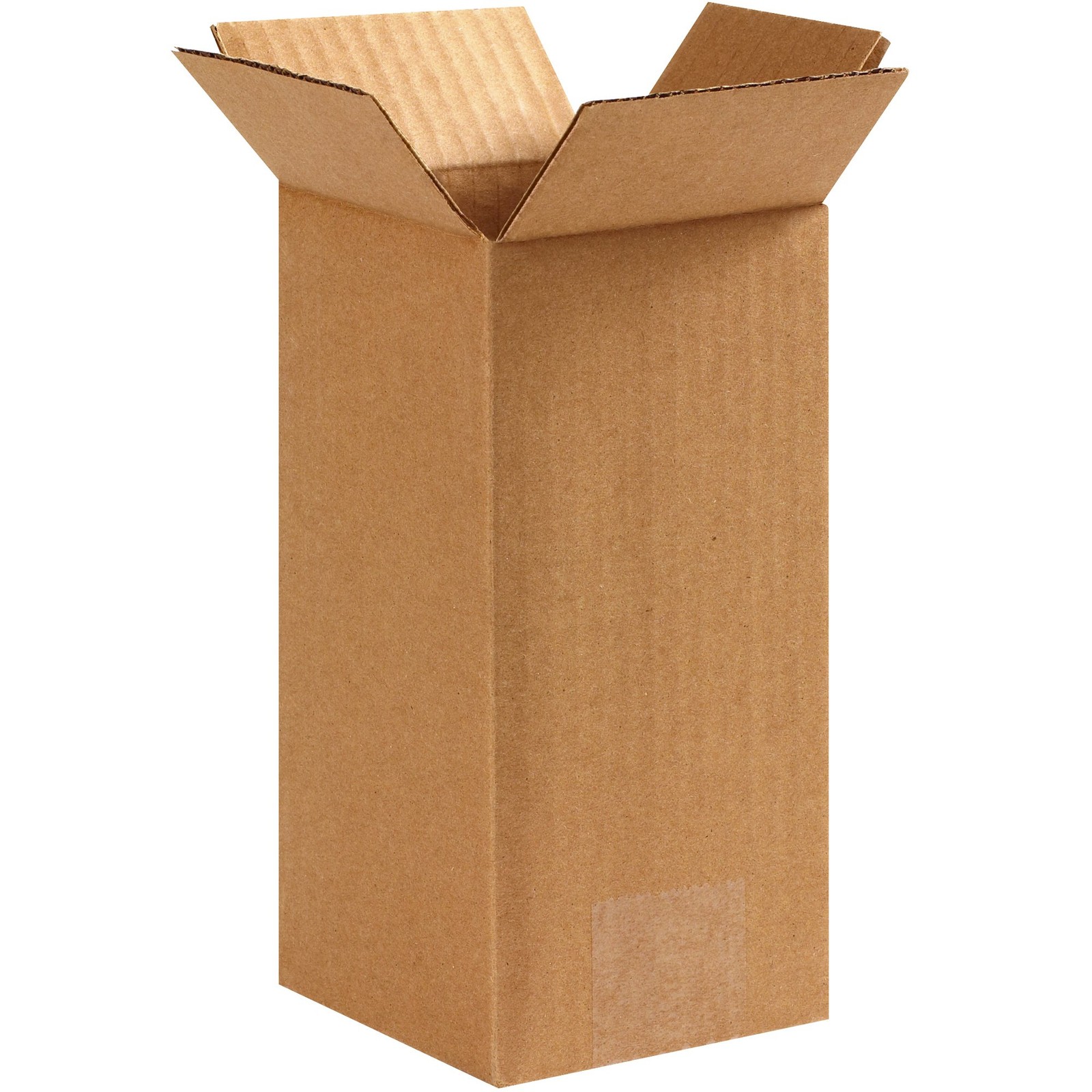 BOX USA 4x4x8 Tall CorrugatedBoxes, Tall, 4L x 4W x 8H, Pack of 25 | Shipping, P
