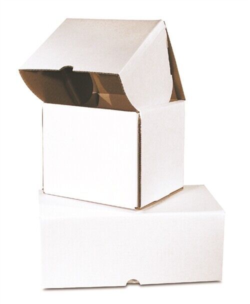 7 1/8 x 6 5/8 x 6 1/2″ Outside Tuck Corrugated Mailer White 25 Pack