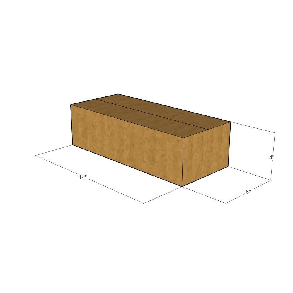 14x6x4 Long Corrugated Shipping Boxes 32 ECT Single-Wall, 5/Pack