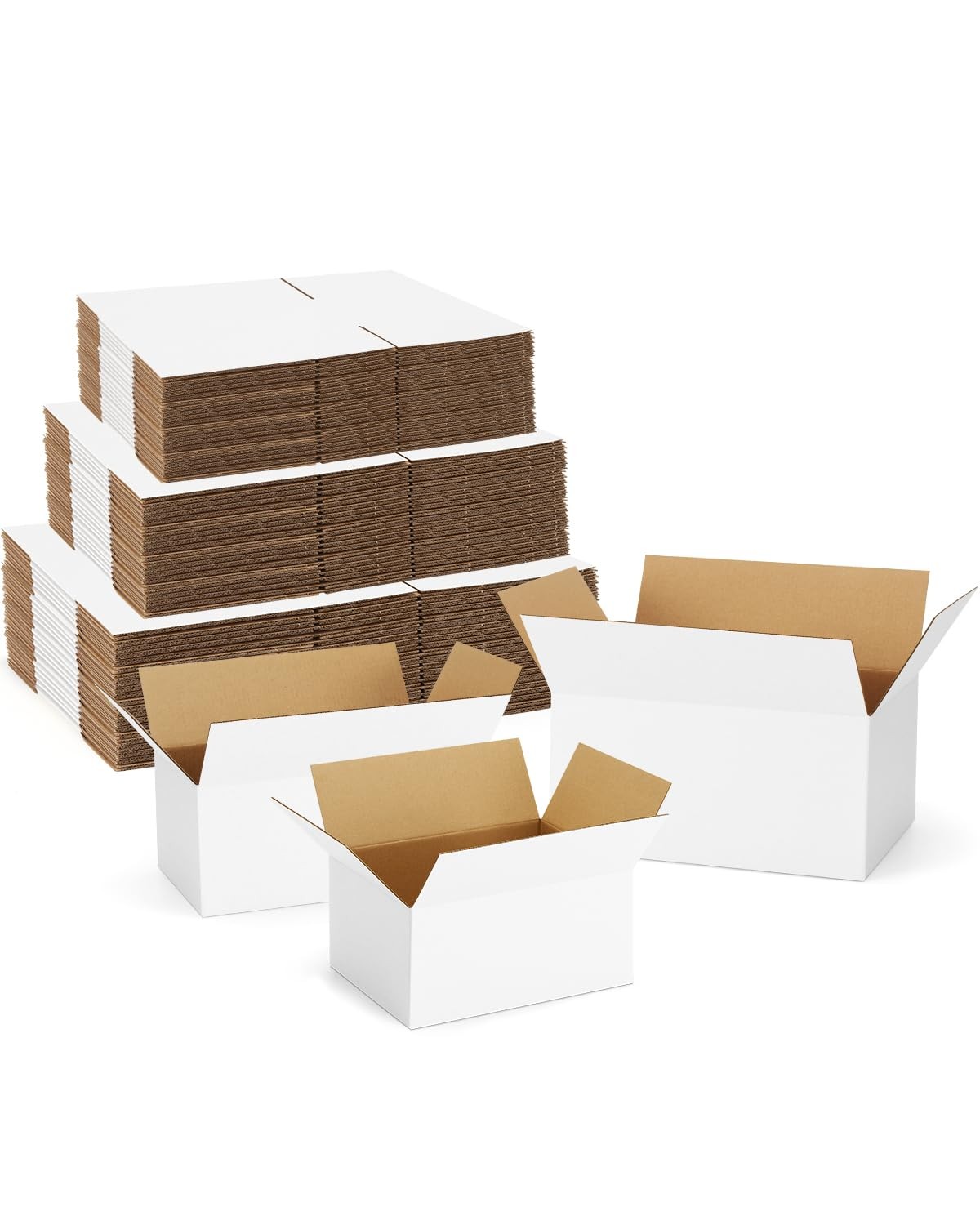 Assorted-Sizes-Shipping-Boxes-45-Pack: 8X6X4 & 9X6X4 & 10X7X5 Small-Shipping-Box