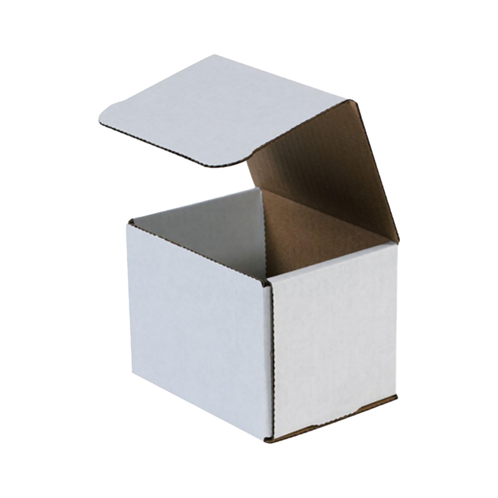 Aviditi White Corrugated Cardboard Mailing Boxes, 5 x 4 x 4 (Pack of 50) Crush-P