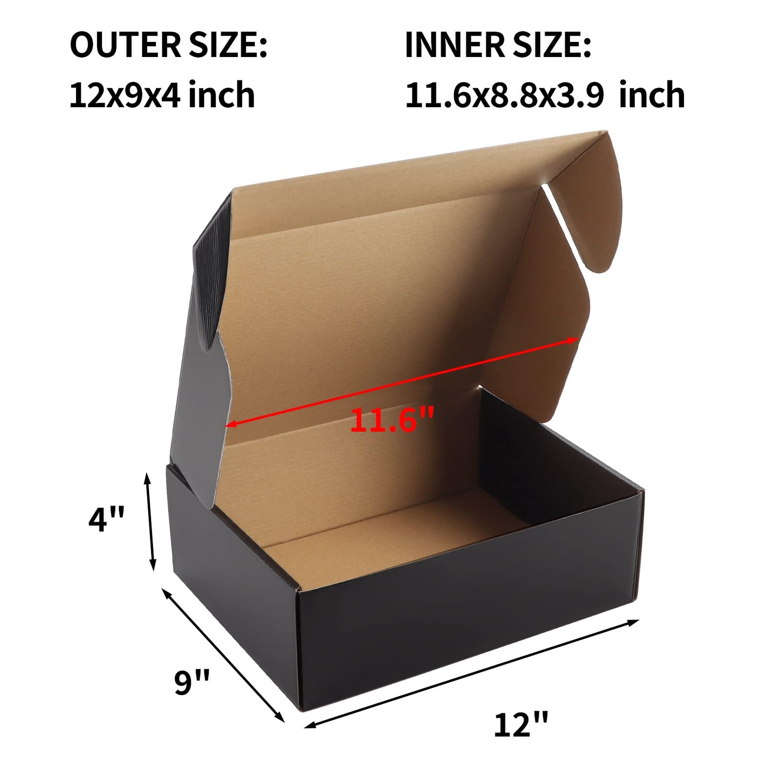 Medium Shipping Boxes for Mailing Shipping Packaging, Corrugated Cardboard Bo…