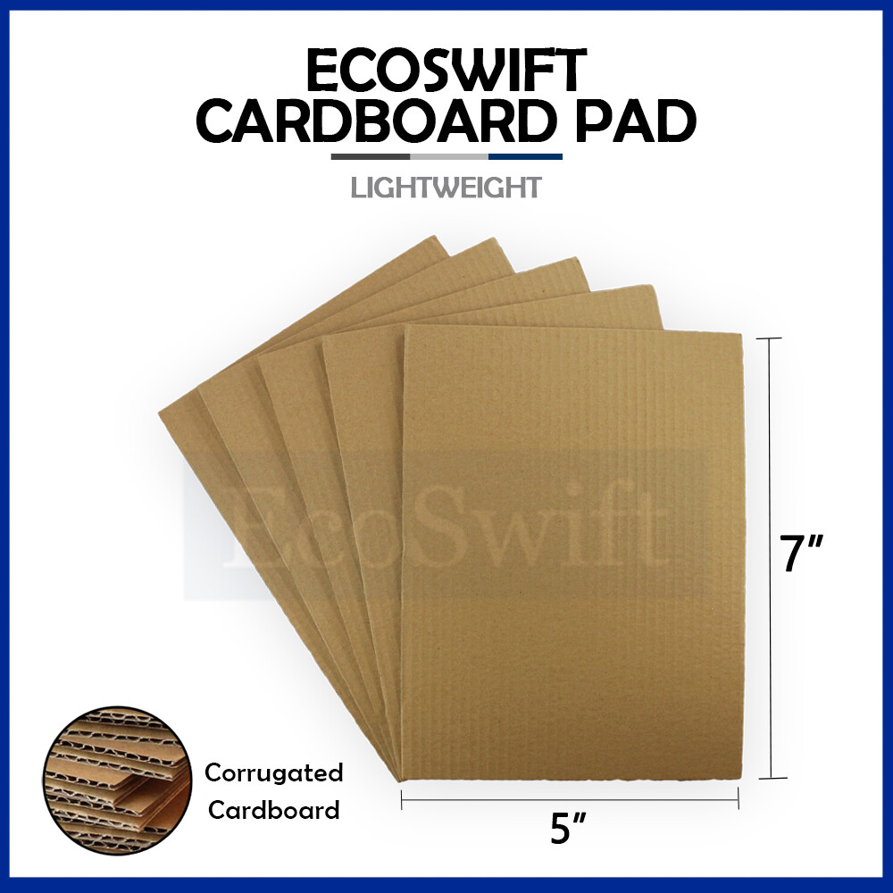 1 5 x7 EcoSwift Corrugated Cardboard Pads Filler Inserts Sheet 23 ECT 1/8″ Thick