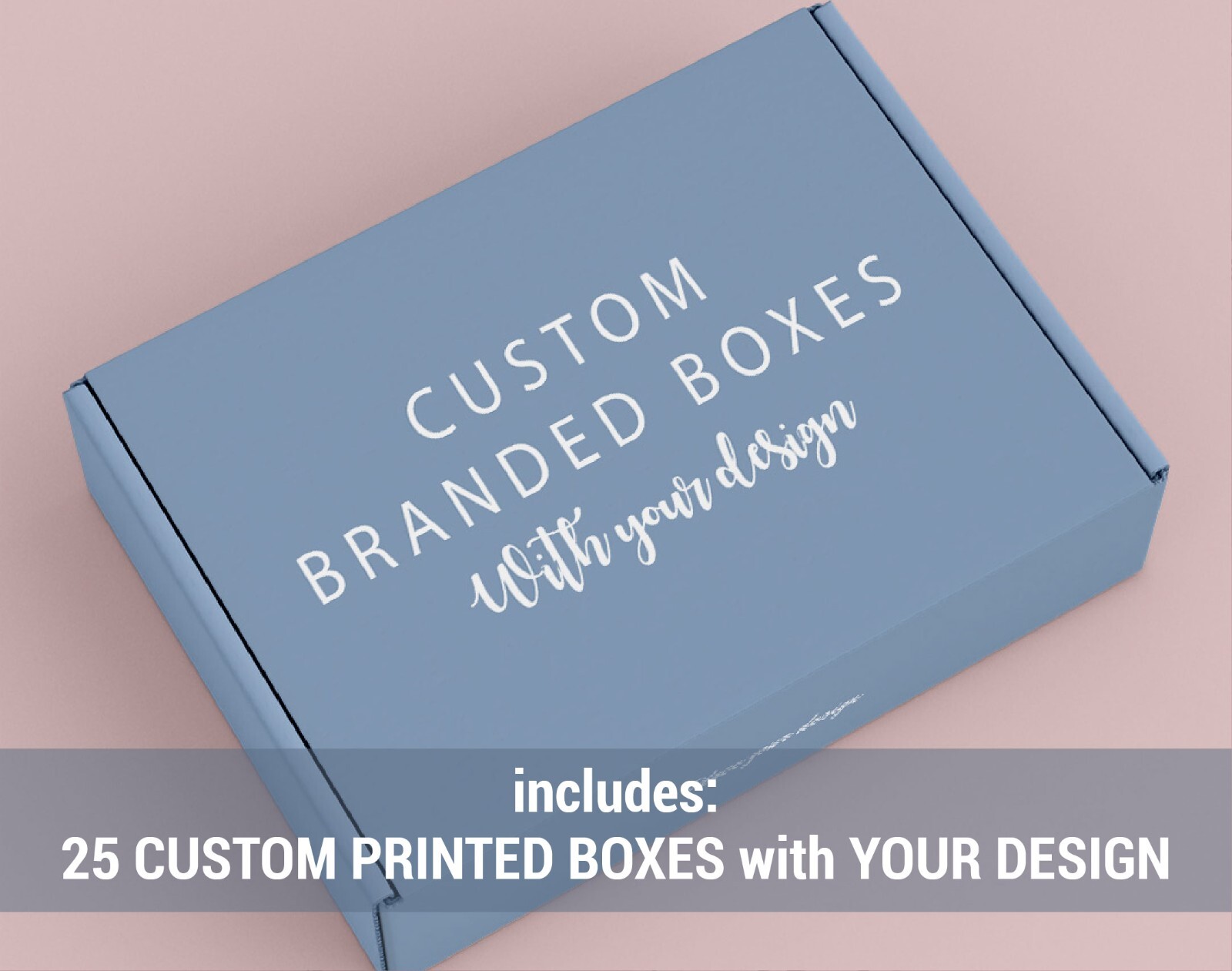 Custom Package Box For Small Business (Pack Of 25 Boxes)
