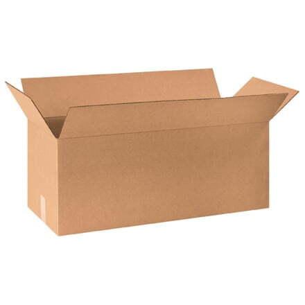 20 Strong Corrugated Shipping Boxes 30x10x10 ECT-32 Kraft – Pack of 20