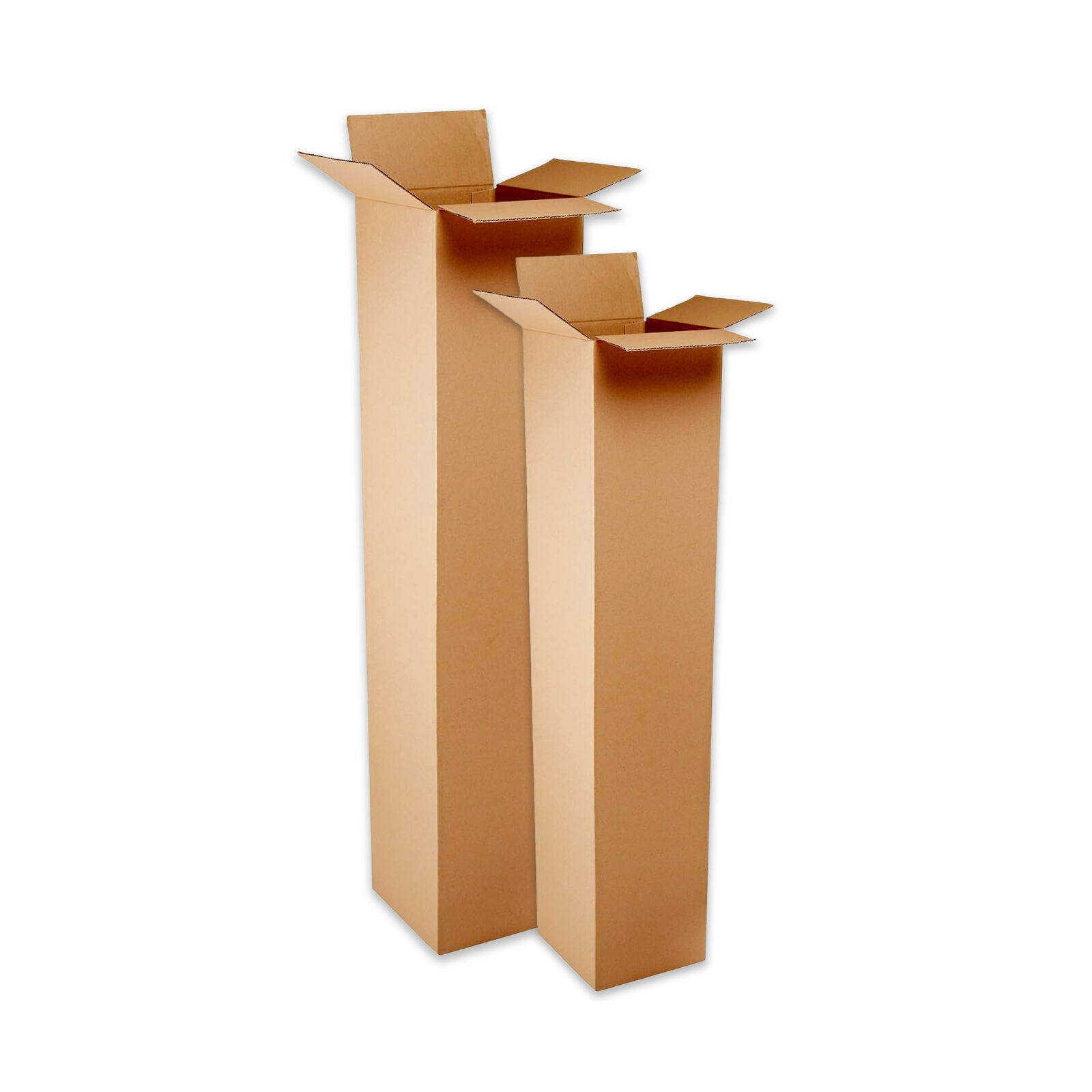 6 x 6 x 29″ Tall Corrugated Boxes, ECT-32 Brown Shipping/Moving Boxes 25/Bundle