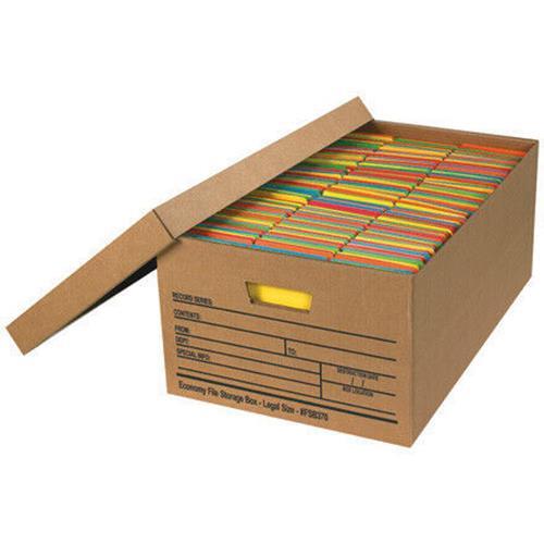 24 x 15 x 10″ Economy File Storage Boxes 12/Case Pre-Printed