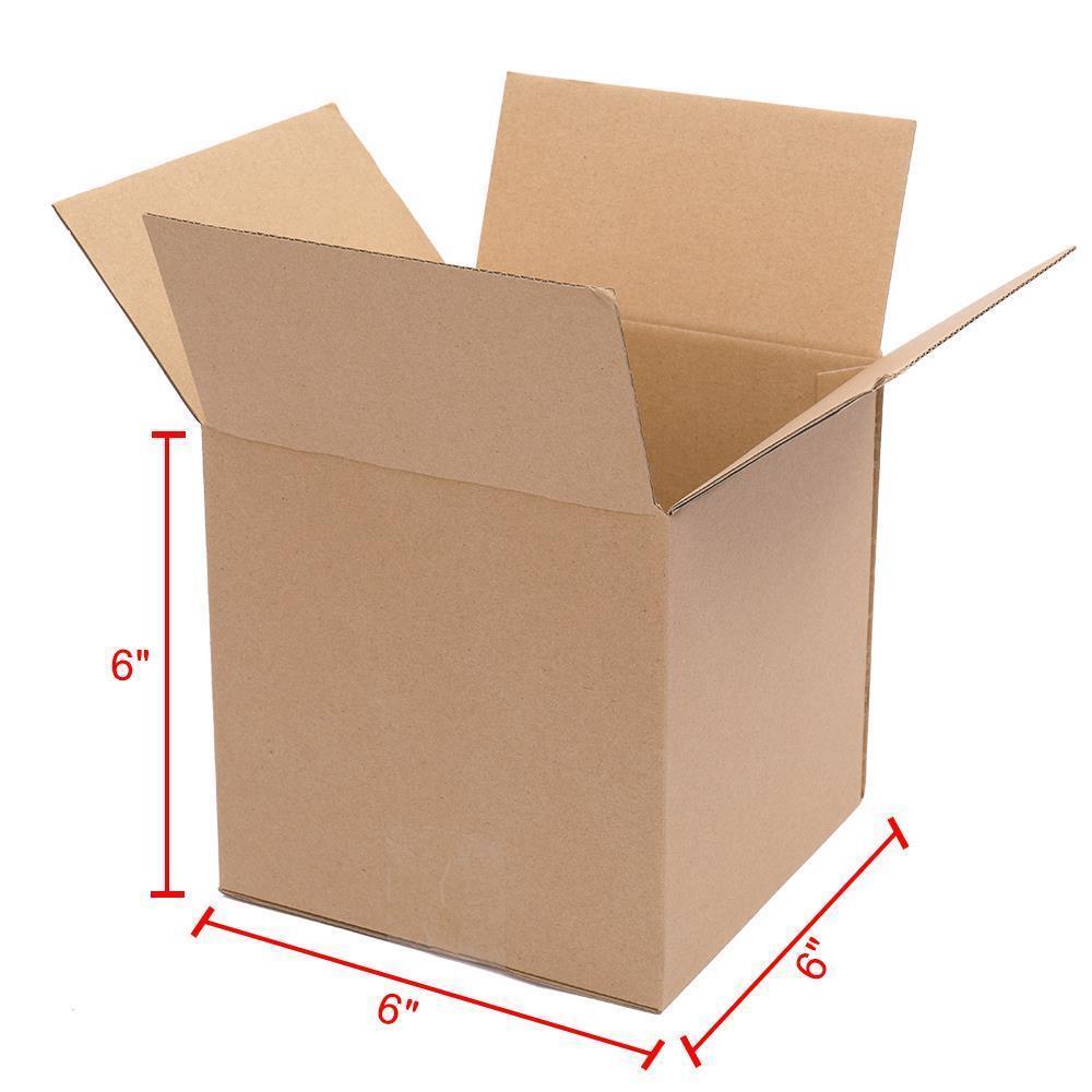 100 6x6x6 PREMIUM Cardboard Paper Boxes Mailing Packing Shipping Box