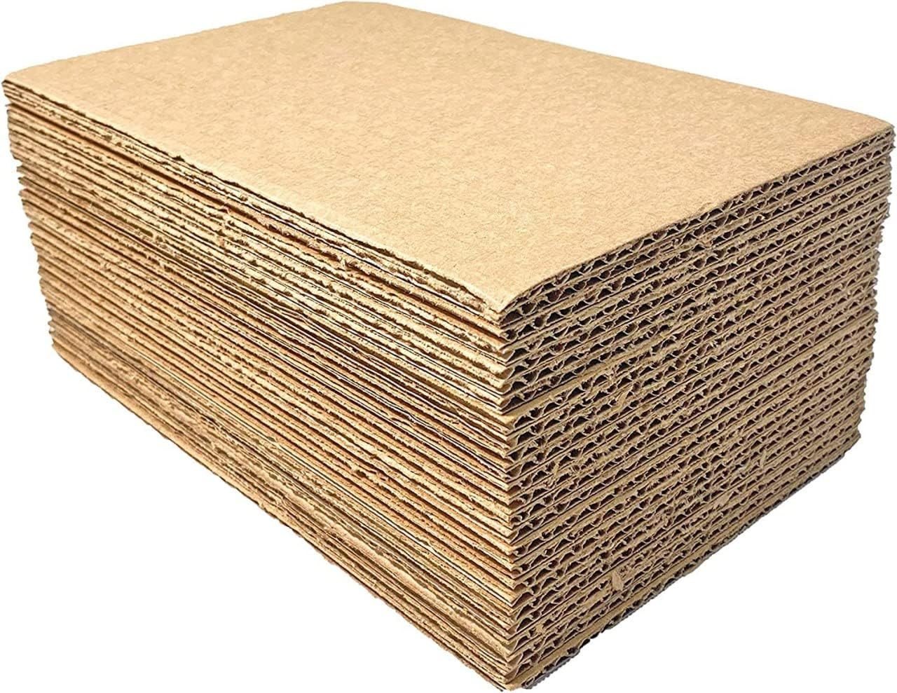 25 8.5X11 Cardboard Corrugated Pads Inserts Filler Sheet 8.5 X 11
