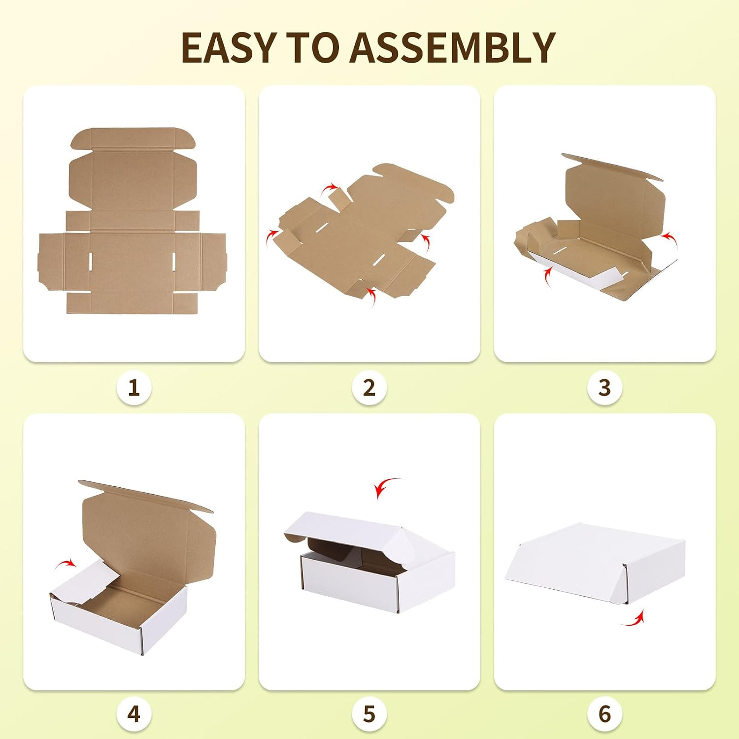 30-Pack 7x5x2 White Corrugated Shipping Boxes for Gifts & Small Business