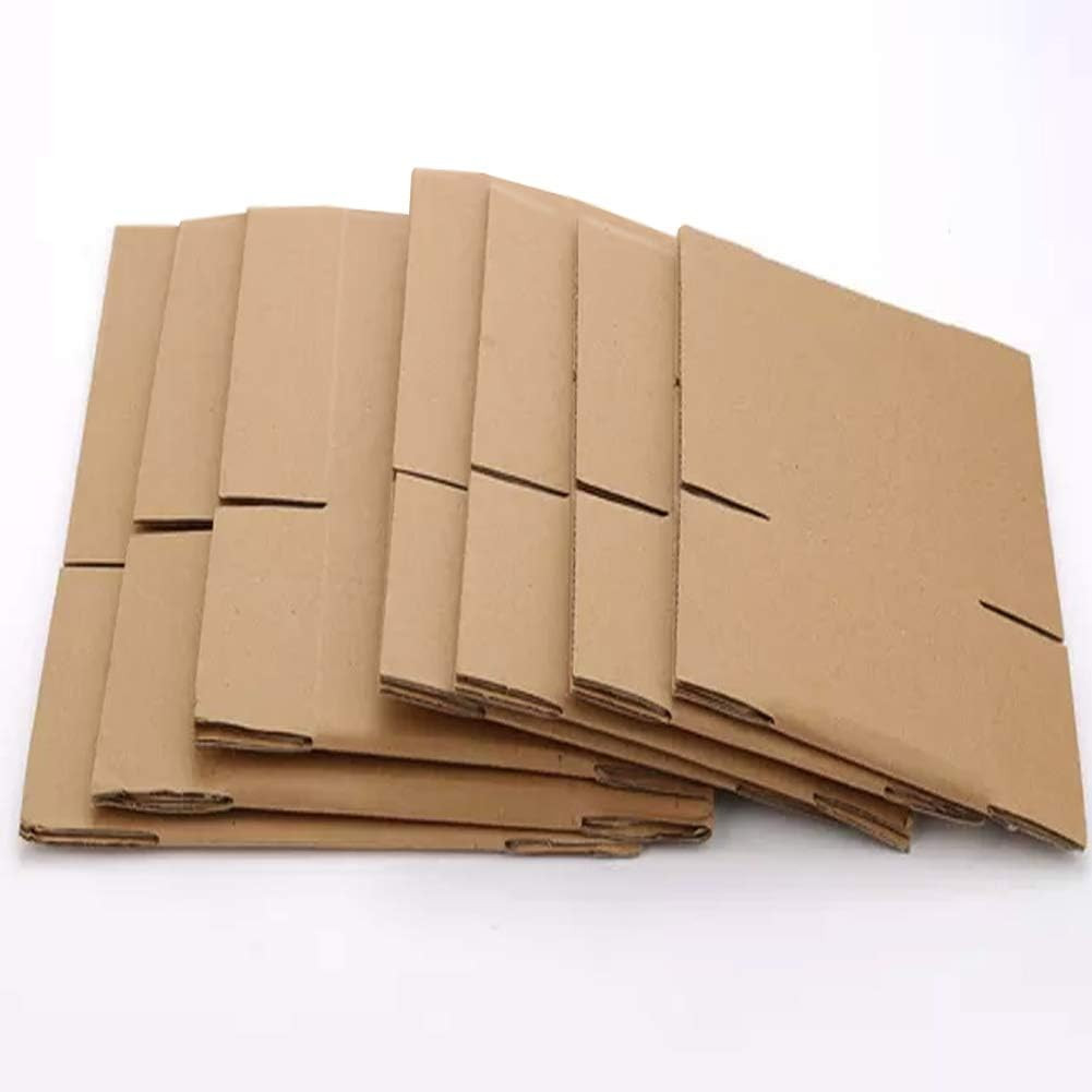 8x6x4 Corrugated Shipping Boxes Kraft Mailer Small Packing Cartons