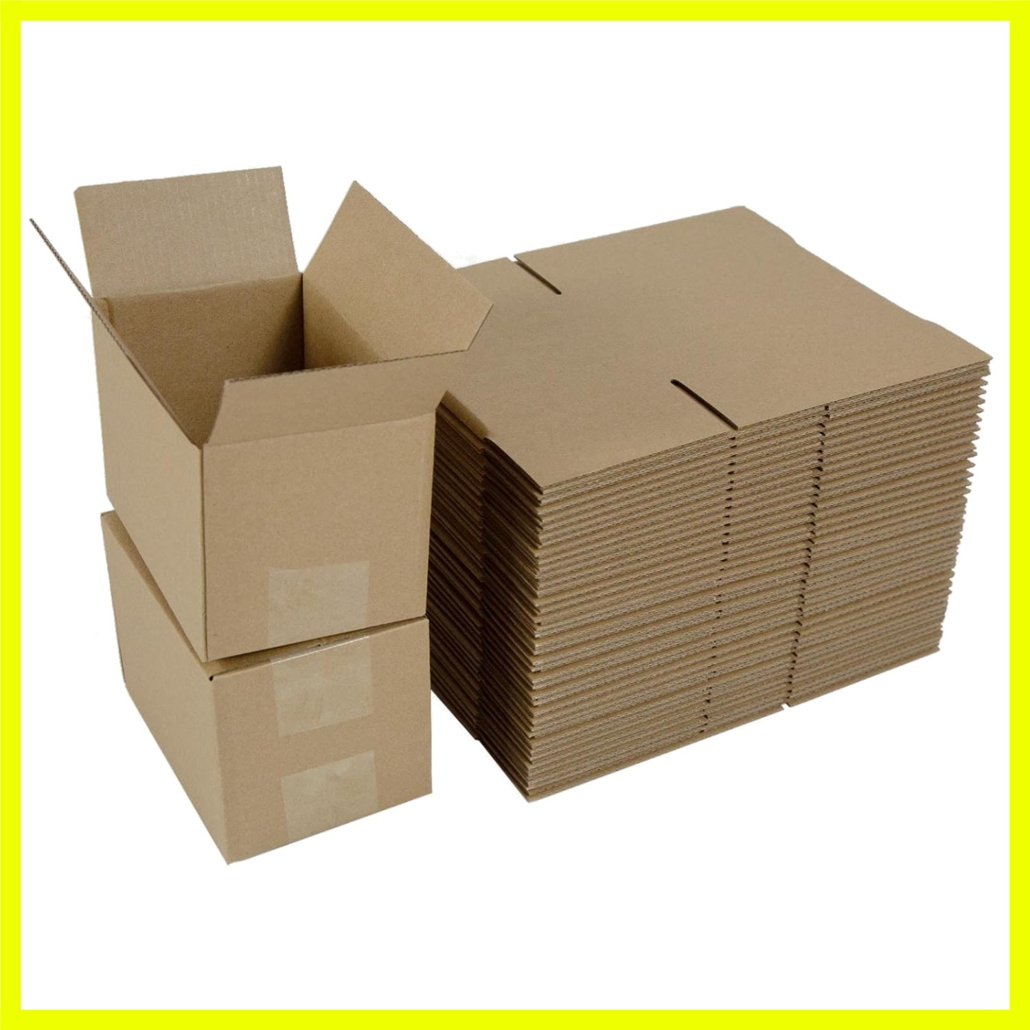 6x4x4 Inches Shipping Boxes Set of 40, Brown Corrugated Cardboard Box Literat…