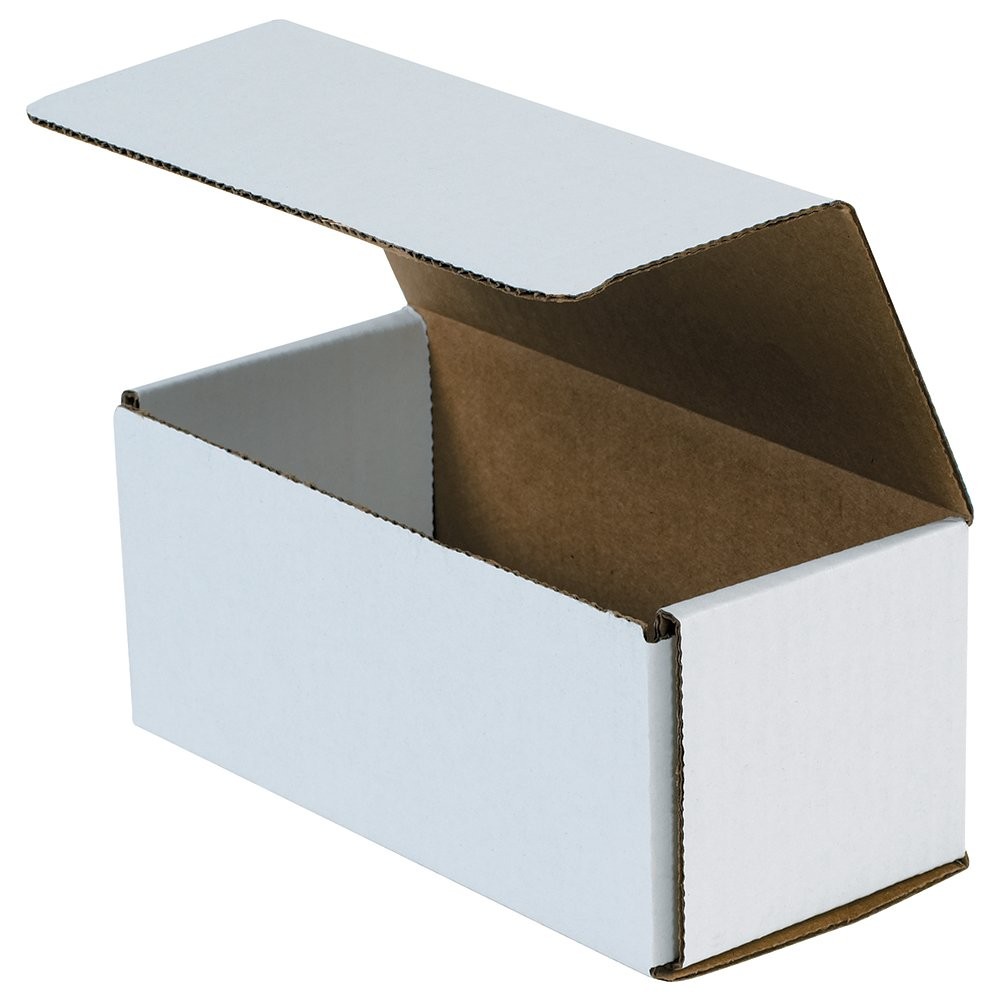 White Corrugated Cardboard Mailing Boxes, 7 1/2 x 3 1/2 x 3 1/4 Inches, Pack …