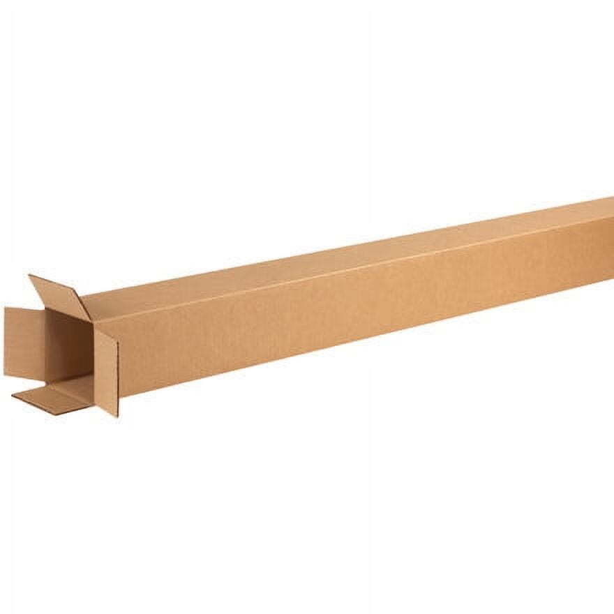 5x5x60 Tall Corrugated Boxes – ECT-32 Brown Shipping/Packing (20 Count)
