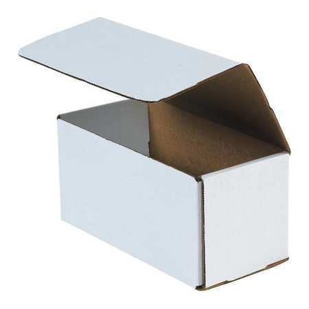 Zoro Select M1244 Corrugated Mailers, 12″ X 4″ X 4″, White, 50/Bundle