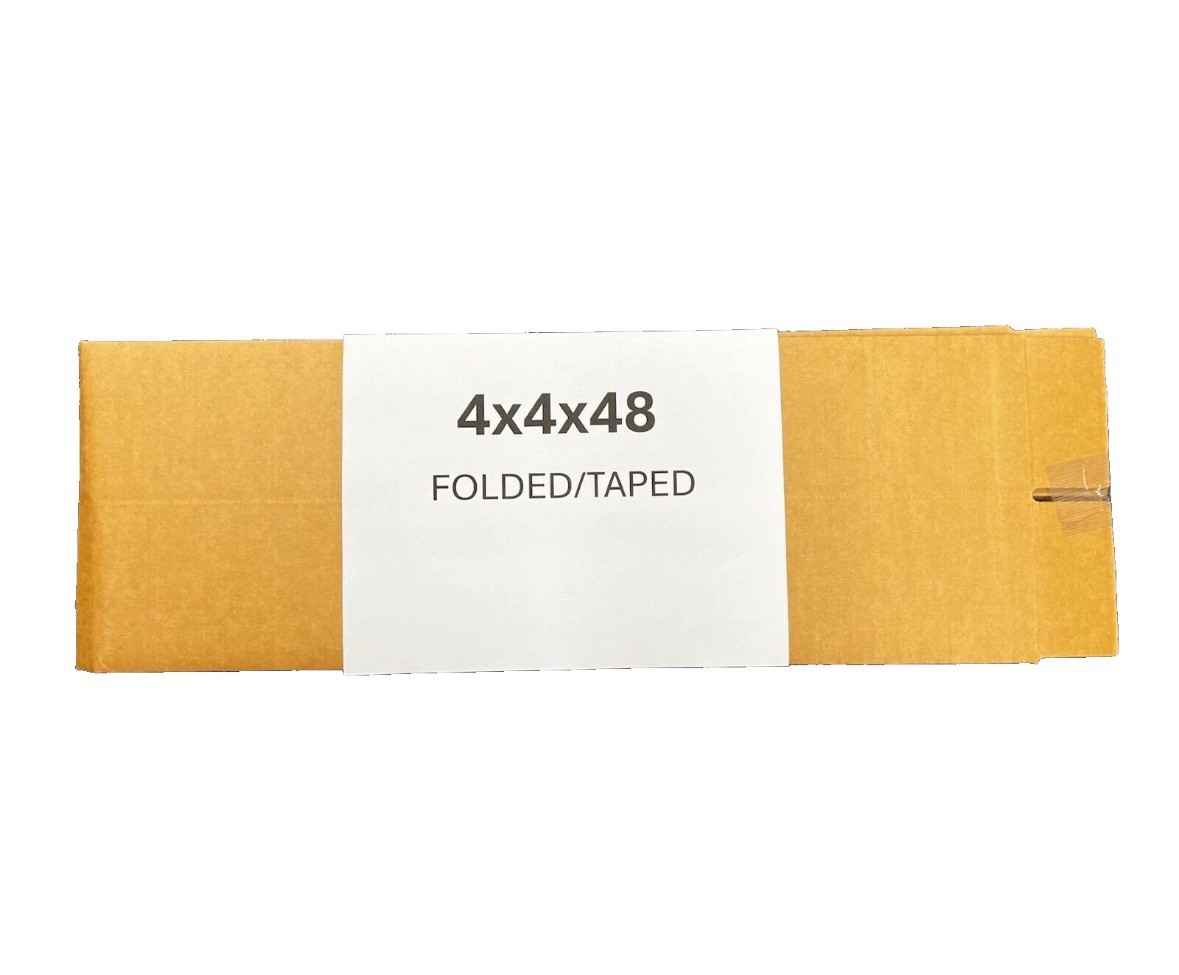 4″ x 4″ x 48″ CARDBOARD BOX SINGLE, Waterproof Packaging Pick Up Available.