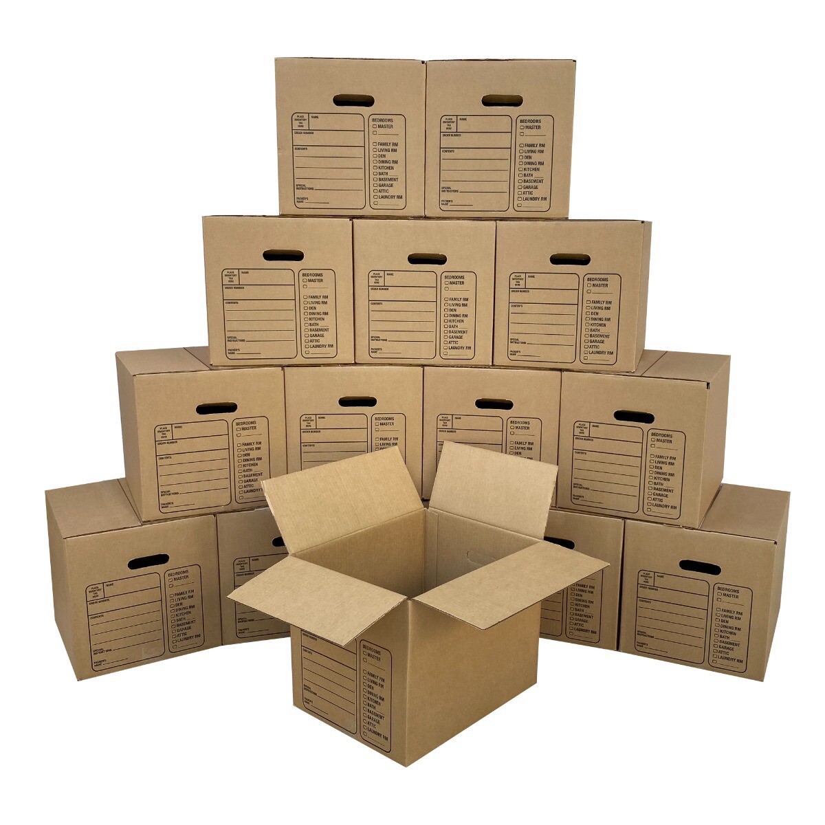 UBMOVE Moving Boxes with Handles, 15 Premium Small, 16 3/8″ x 12 5/8″ x 12 5/8″