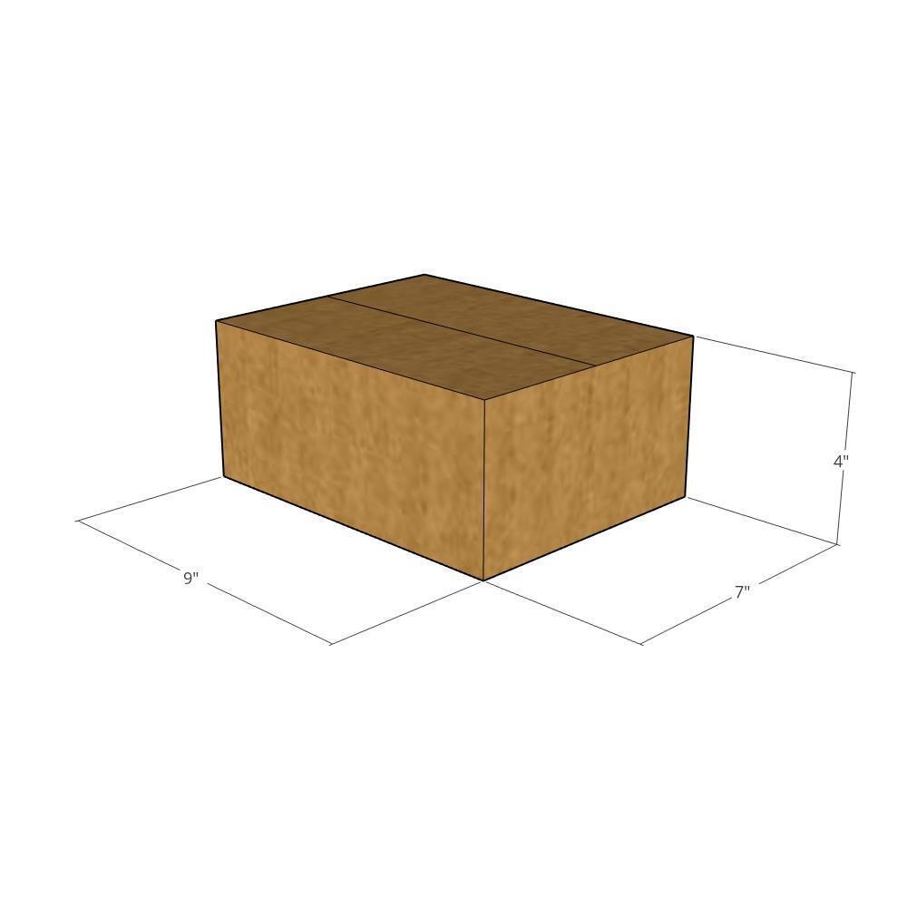 9x7x4 Corrugated Shipping Boxes 32 ECT Single-Wall, 25/Pack