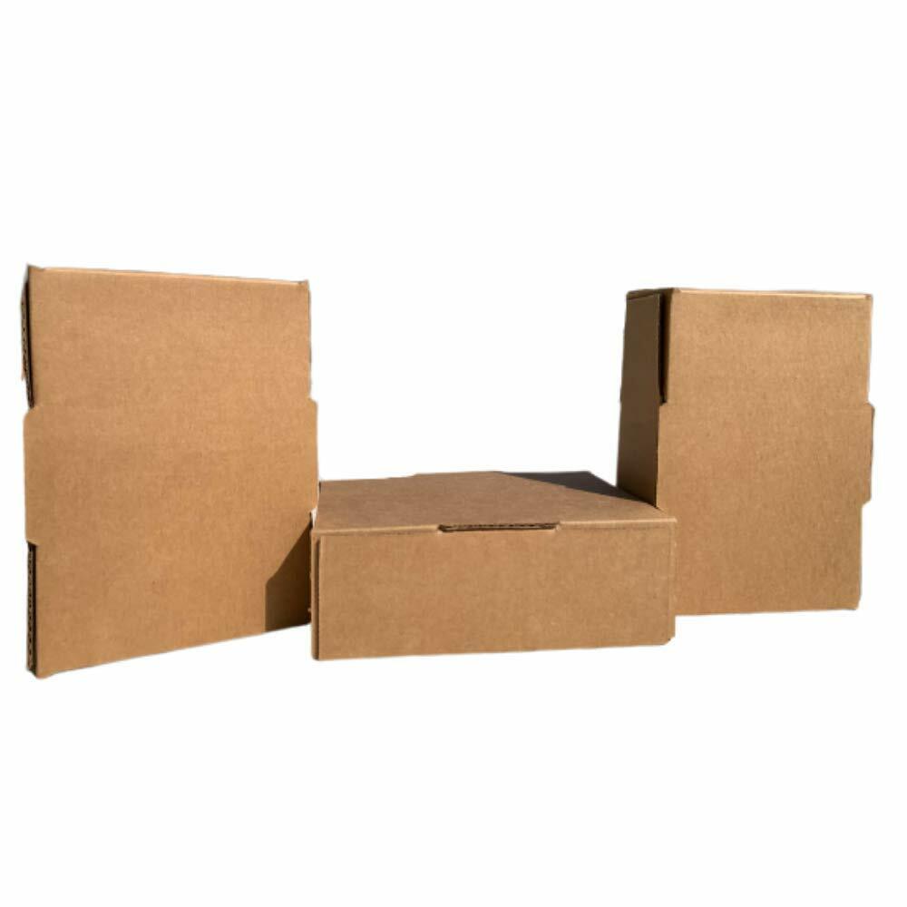CORRUGATED CARDBOARD 12x10x3 SECURITY TAB Packing Shipping Mailing BOX – 25 PACK