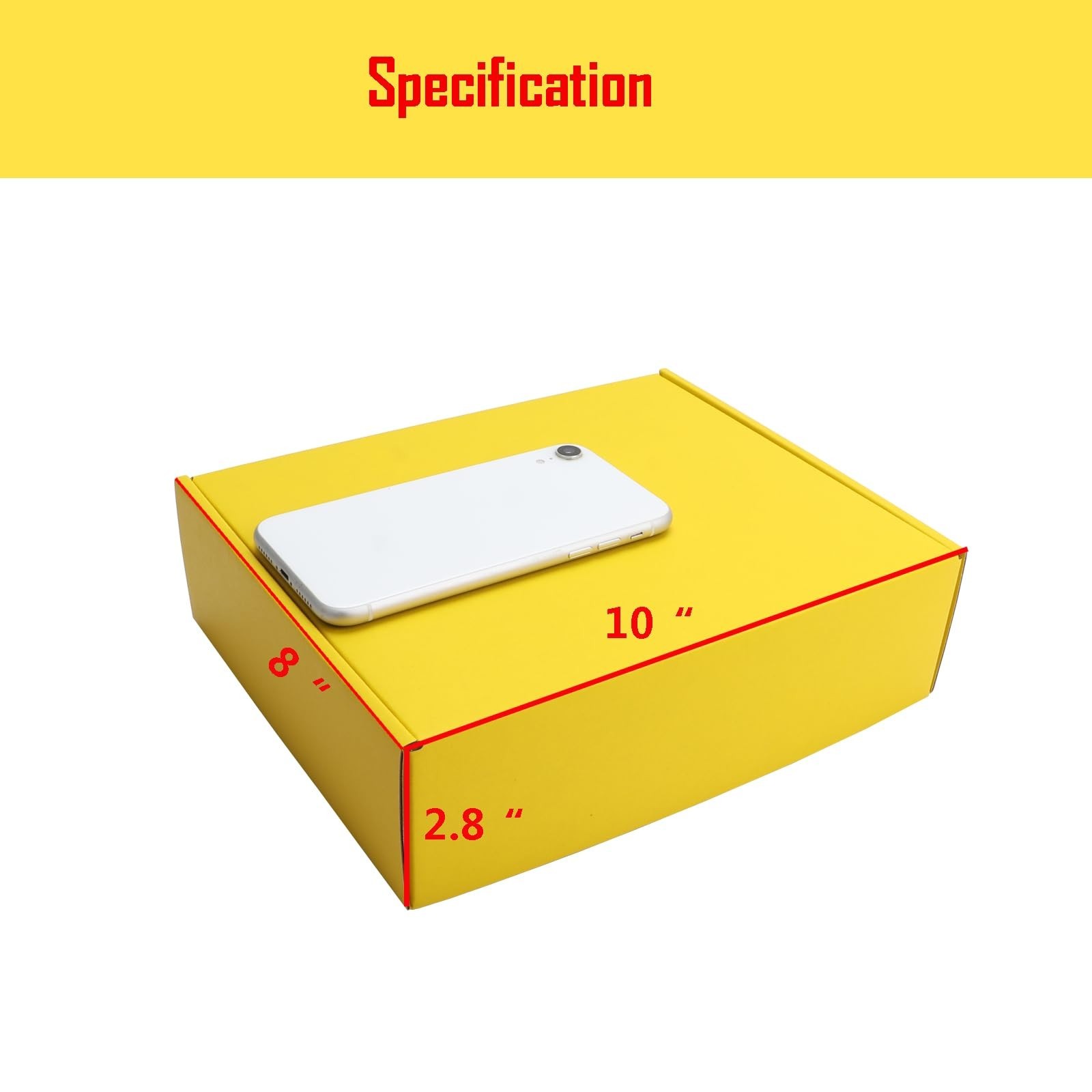 Yellow Hard Corrugated Cardboard Shipping Box – Gift Wrap Box for Bridesmaid …