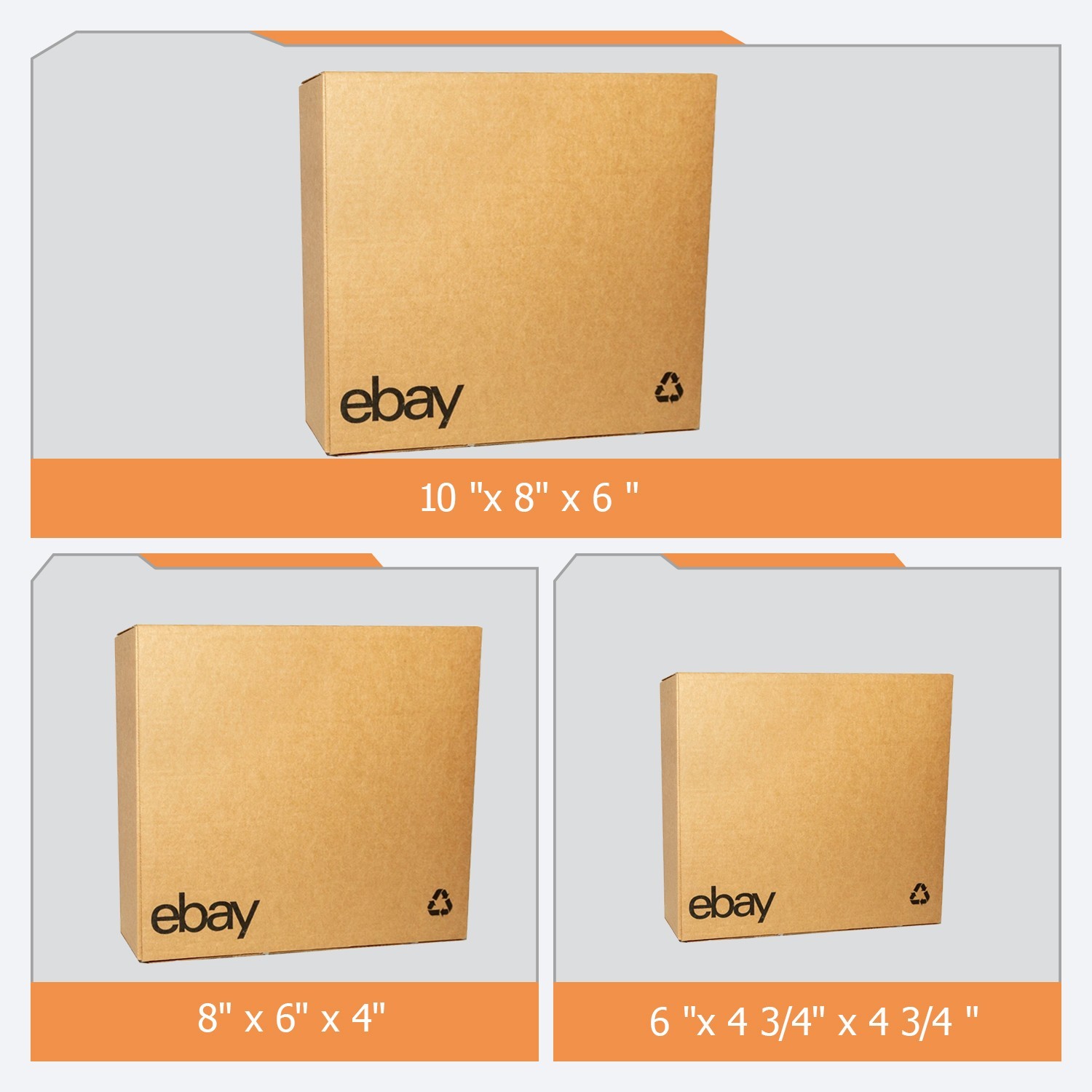 50pcs pack 12 “x 6″x 6” Shipping Packing corrugated cardboard boxes color logo