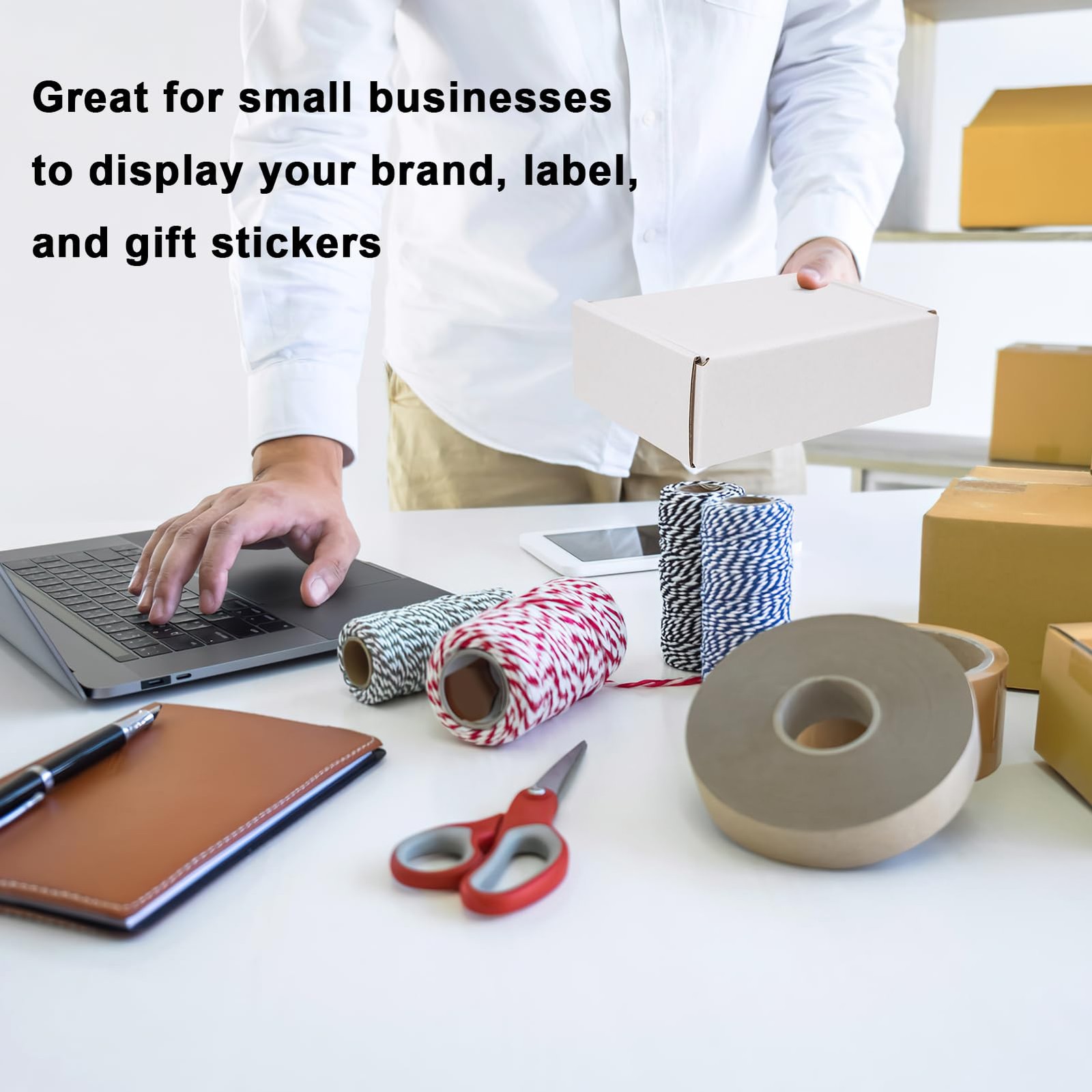 MEBRUDY 6x4x2 Inch Boxes Pack Of 50 Small Cardboard Mailing