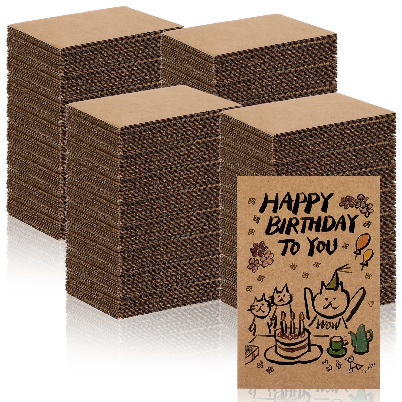 200 PCS 5×7 Inch Corrugated Cardboard Sheet 2mm Thick Flat Mailer Insert Pad