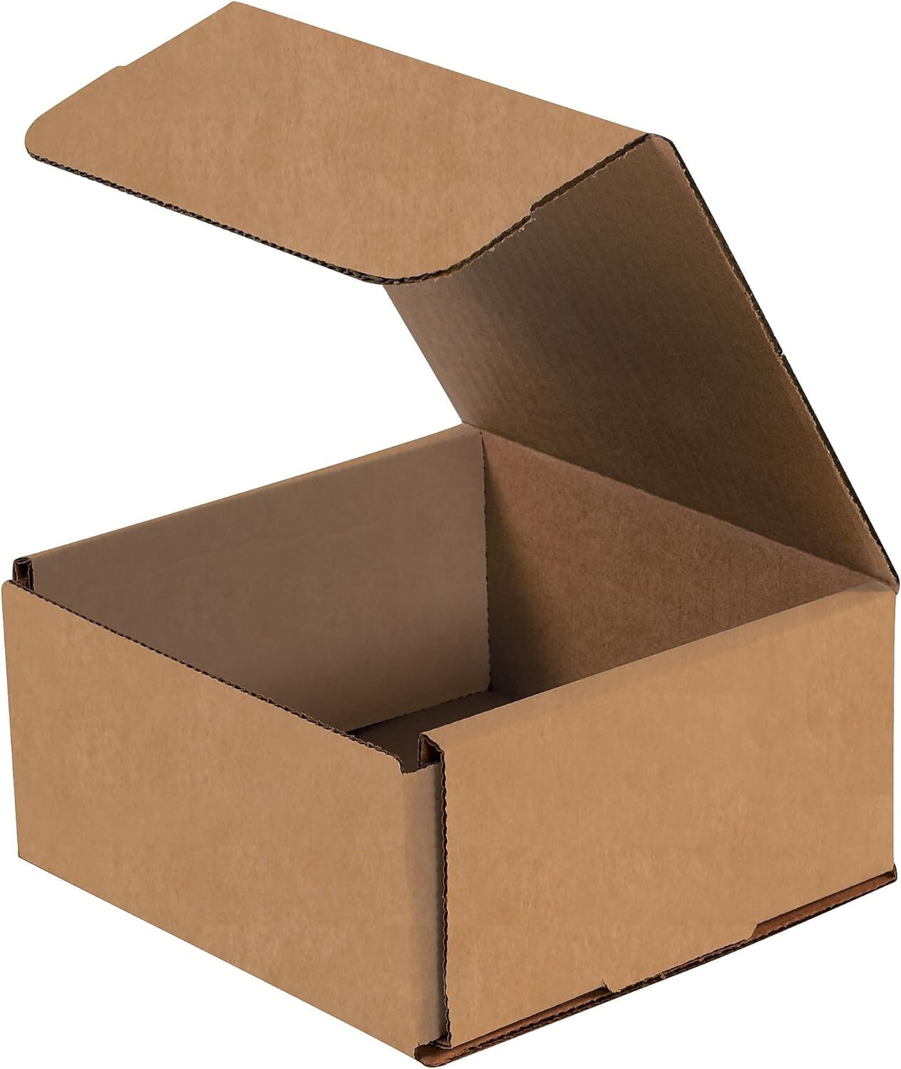 50 6″ x 6″ x 3″ Kraft Corrugated Mailers Die Cut Tuck Flap Boxes