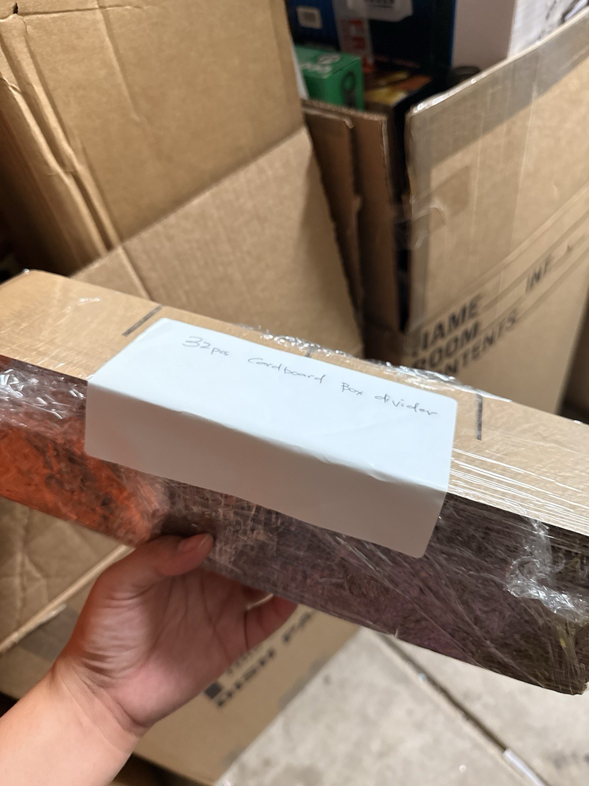 32pcs Cardboard Corrugated Box Divider Inserts Single Wall 12x7x3 Rectangle