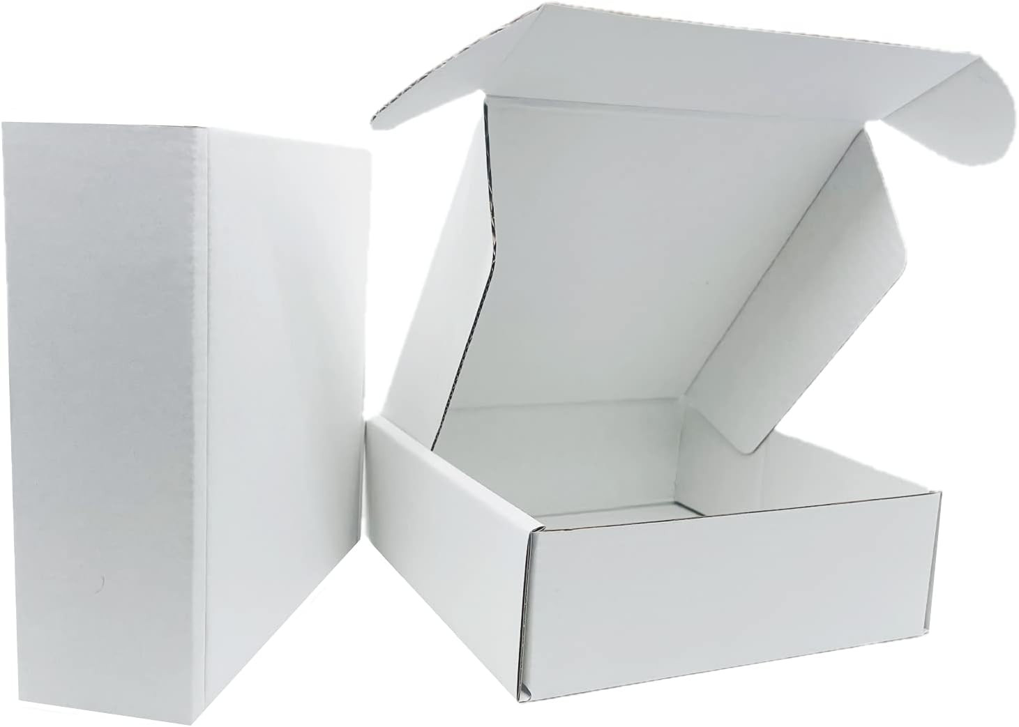 6x6x2 inch Small White Mailers Boxes Recyclable Corrugated Gift Box for Packagin