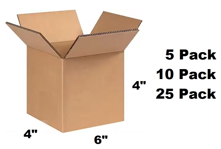 Lot of 6x4x4 Cardboard Paper Box Mailing Packing Shipping Box Corrugated Carton