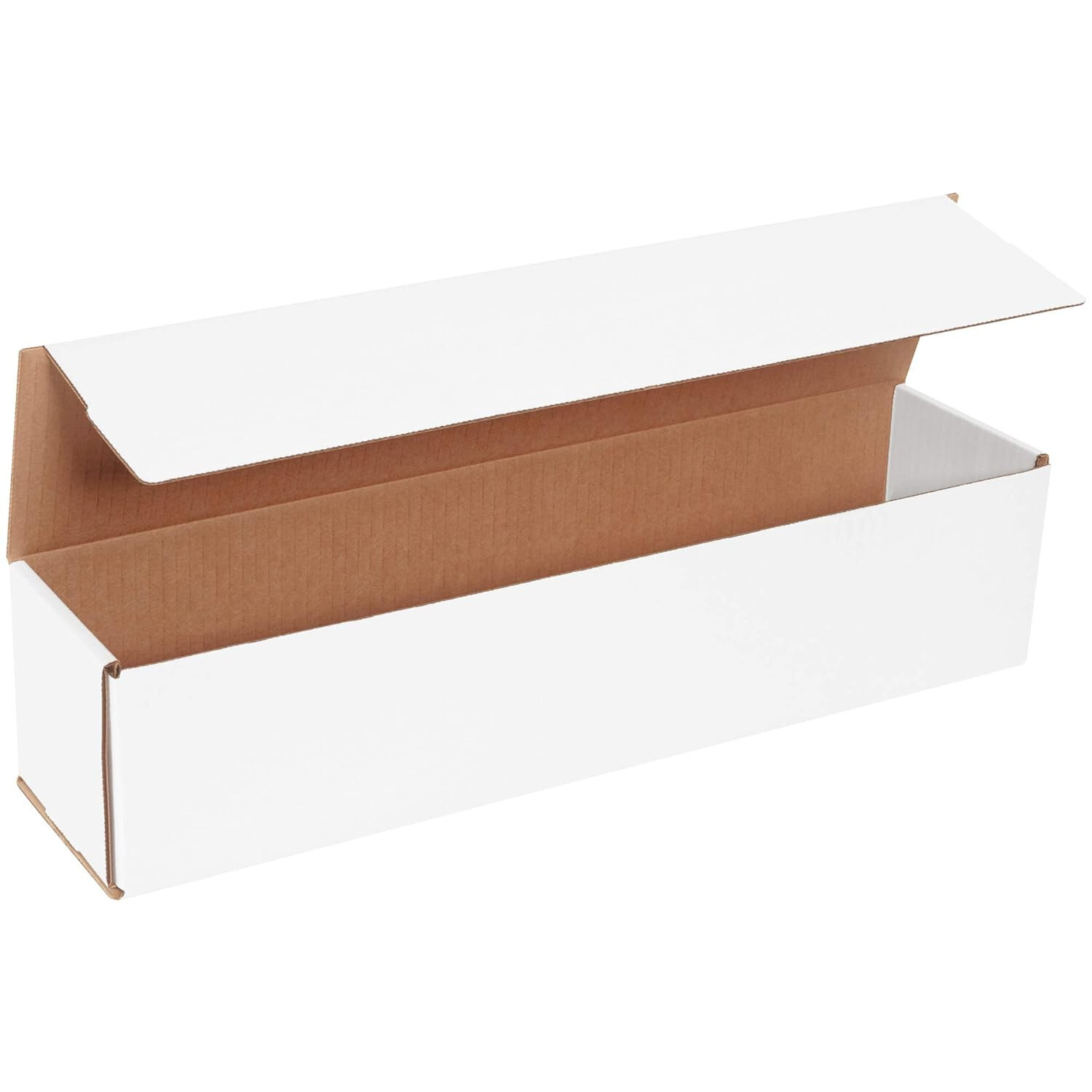 50 18″ x 4″ x 4″ White Corrugated Mailers Tuck Flap Boxes Free Ship