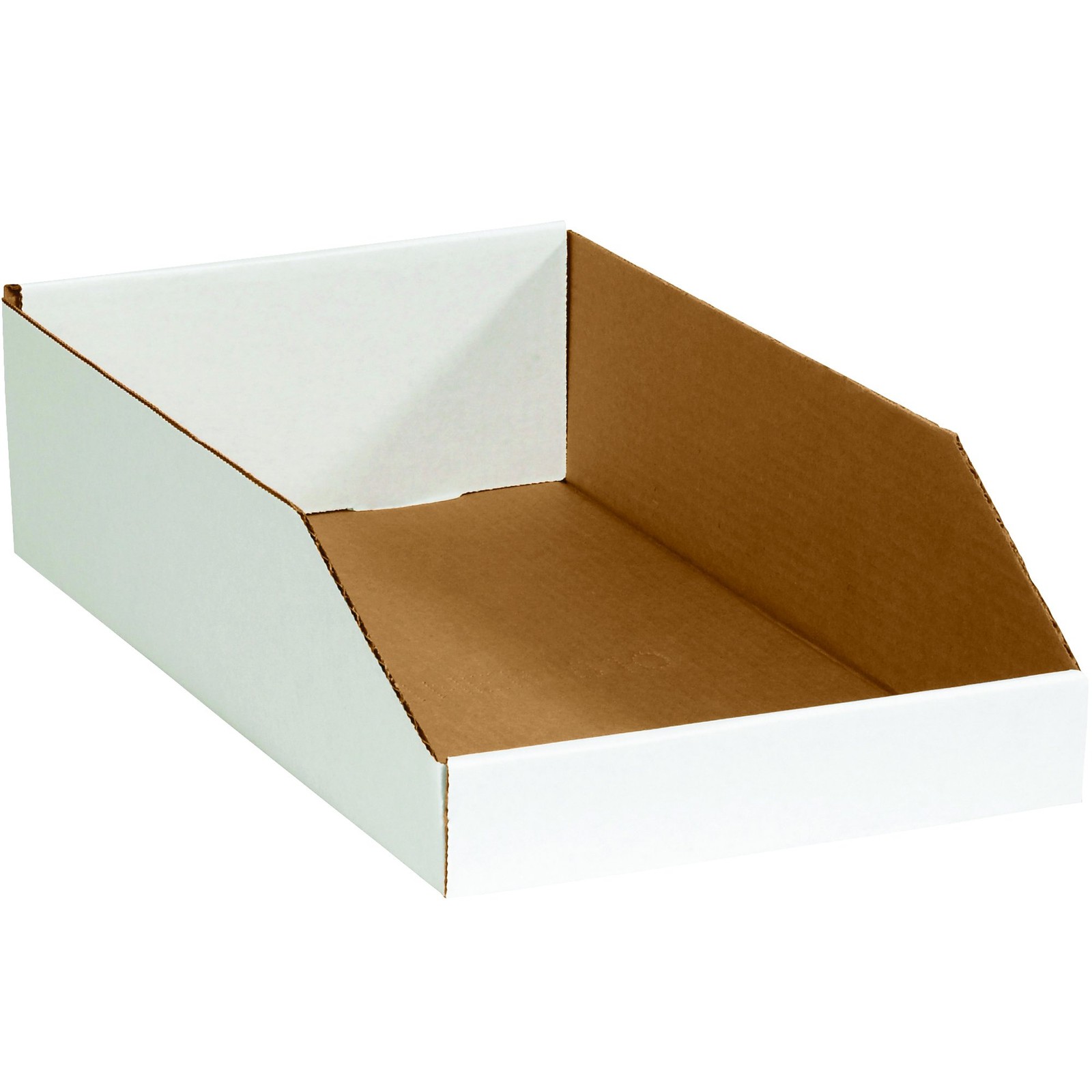 Ship Now Supply SNBINEB1810 Open Top Bin Boxes, 4.5″ Height x 18″ White