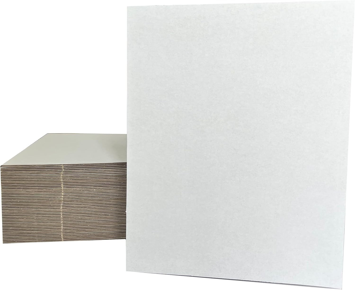 36 Packs 12×12 Inch Cardboard Sheets, Premium White Corrugated Cardboard Backing