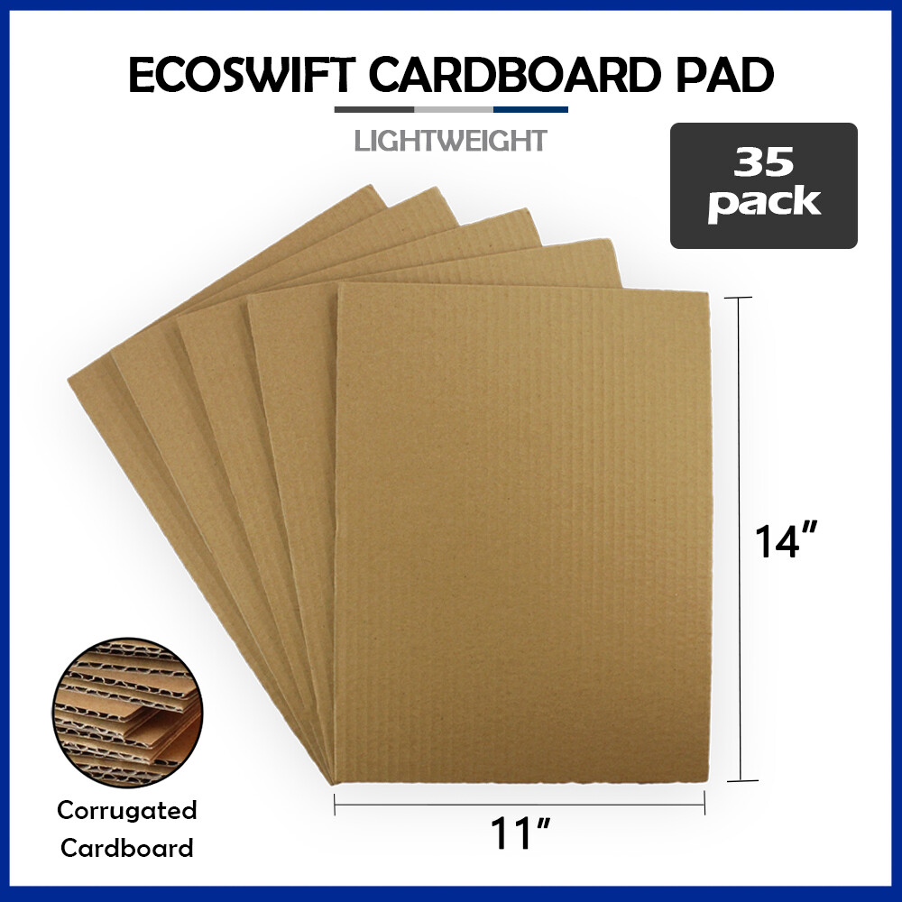 35 11×14 “EcoSwift” Brand Corrugated Cardboard Pads Filler Insert 11″ x 14″