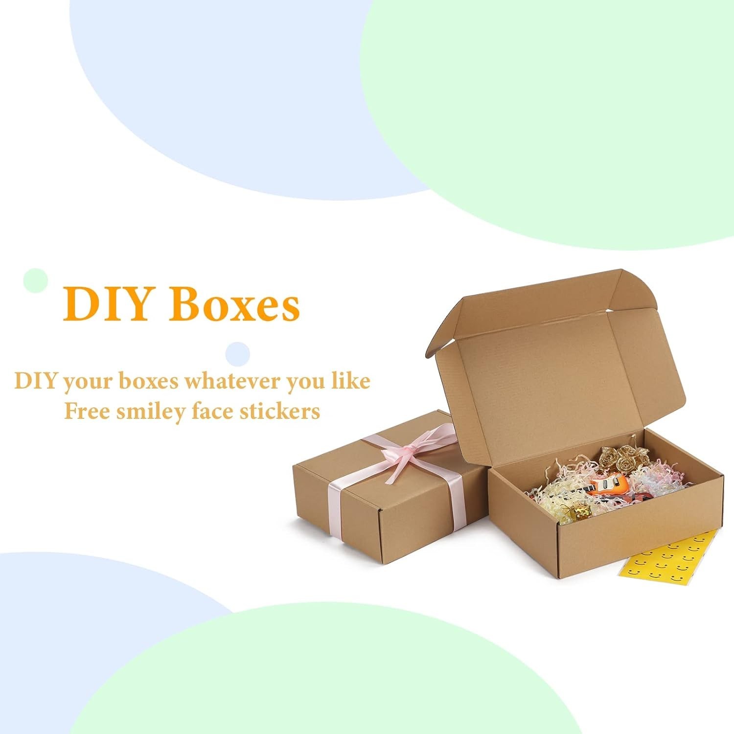 10x7x3 Inches Cardboard Shipping Boxes – Easy Assembly Pack of 25 for Mailing