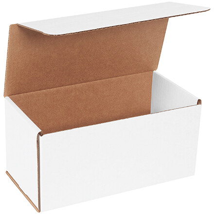 White Corrugated Mailers 10 x 5 x 5″ For Mailing/Shipping ECT-32B 50/Case