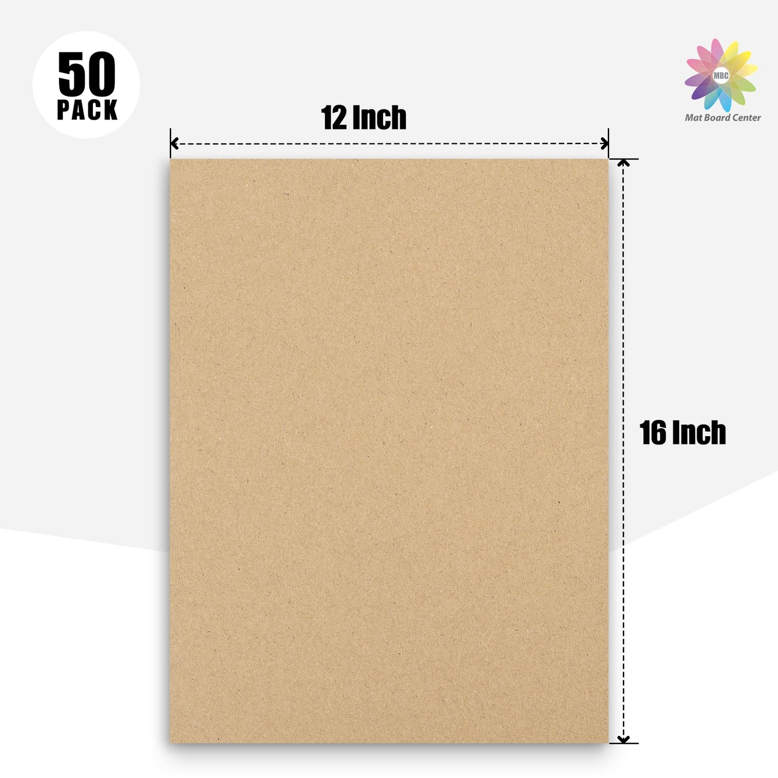 50 PCS 12×16 Inch Corrugated Cardboard Sheets Flat Inserts Shipping Packing