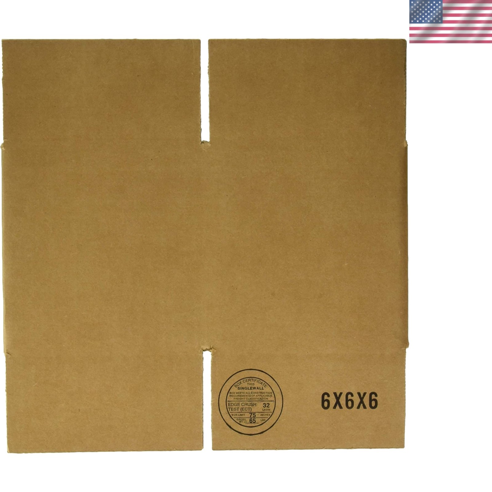 25-Pack 6x6x6 Shipping Boxes – Durable Paper with Flap Lids for Secure Shipping