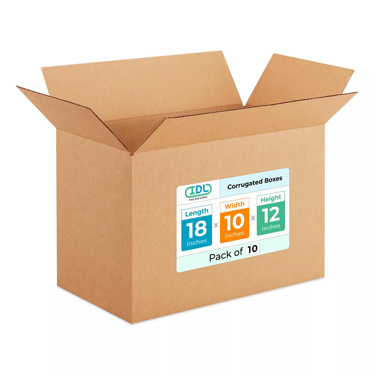 Medium Shipping & Moving Boxes 18x10x12 inches (10-Pack) – Extra Strength 200…