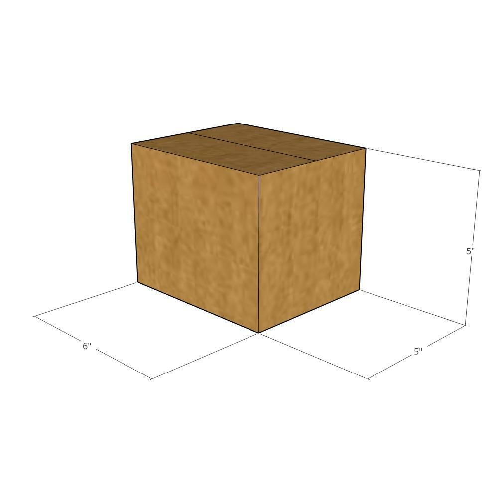6x5x5 Corrugated Shipping Boxes 32 ECT Single-Wall, 20/Pack