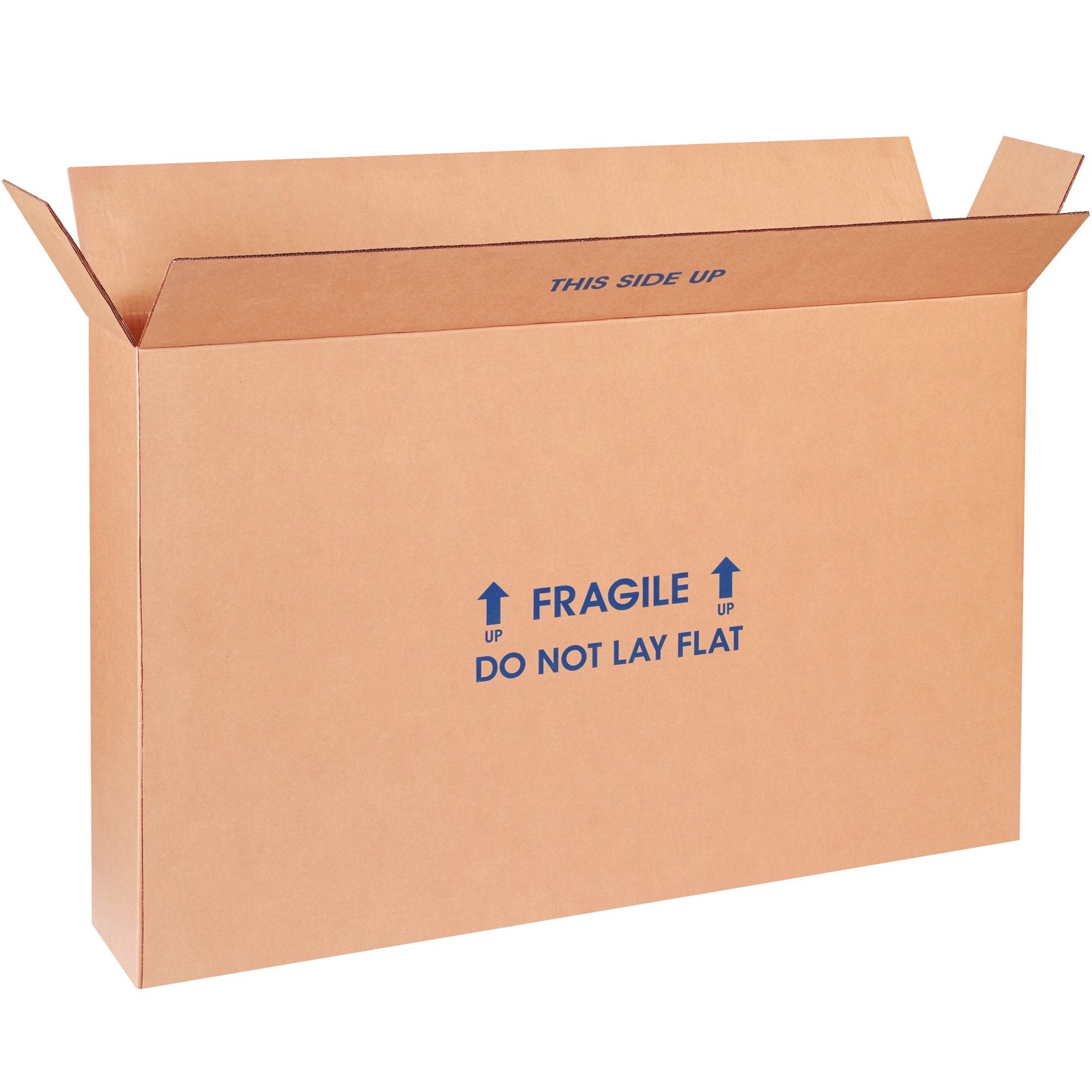 Moving Boxes, 22″L x 6″W x 16″H 5-Pack Large Side Loading Corrugated Cardboar…