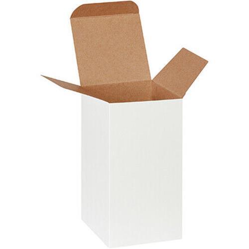 4 x 4 x 8″ White Reverse Tuck Folding Cartons 250/Case