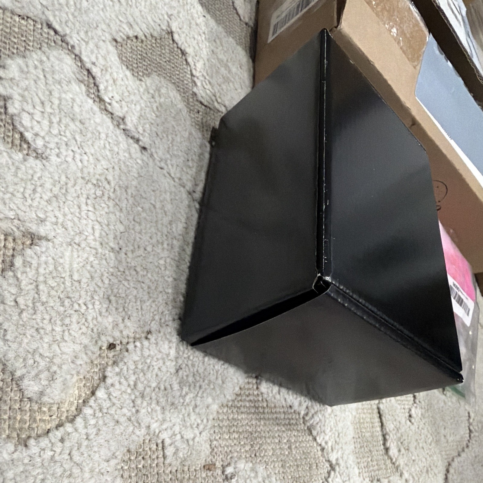 Mkolino Black Cardboard Mailer Boxes Rectangle Flip-Top 6x4x3 39 pieces only