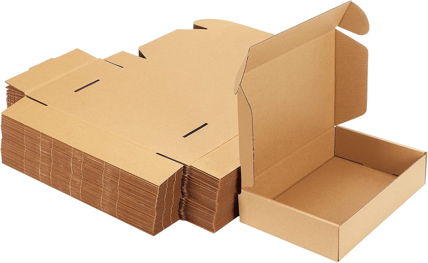 MEBRUDY 9x6x2 Inches Shipping Boxes Pack of 50, Small Corrugated 9x6x2, Brown