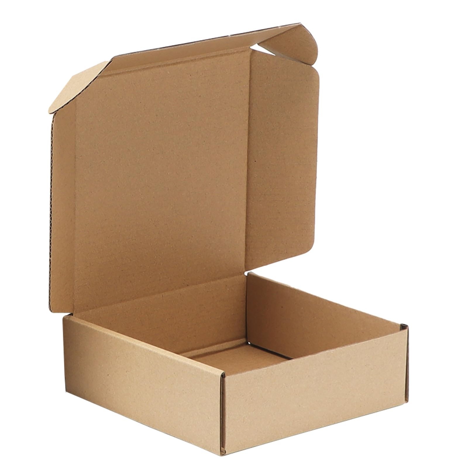 1 PCS 6x6x2 Inch Shipping Boxes Small Corrugated Cardboard Mailing Brown