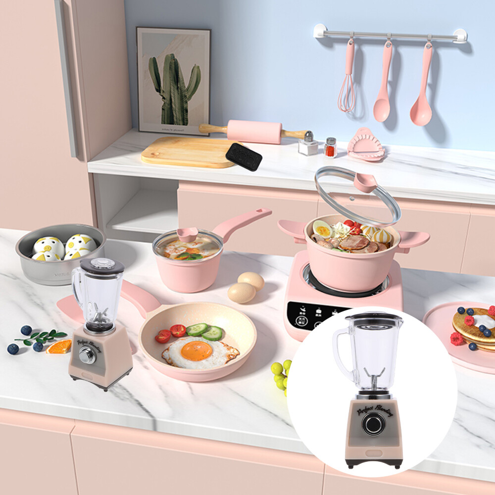 Toy Blender Kitchen Miniature Appliances for Kids – Realistic Pretend Playset
