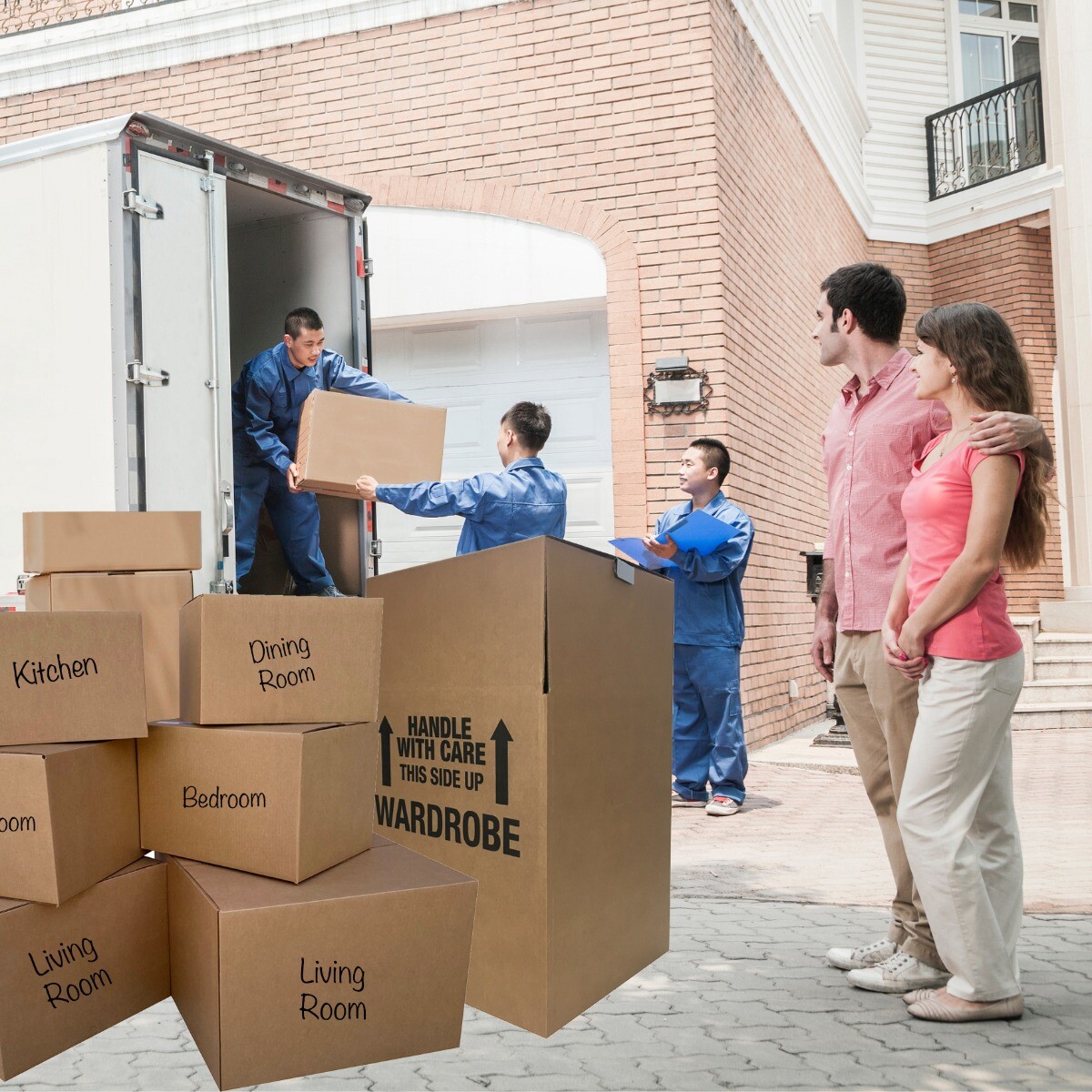 UBMOVE 8 Room Wardrobe Kit 88 Moving Boxes & Moving Supplies