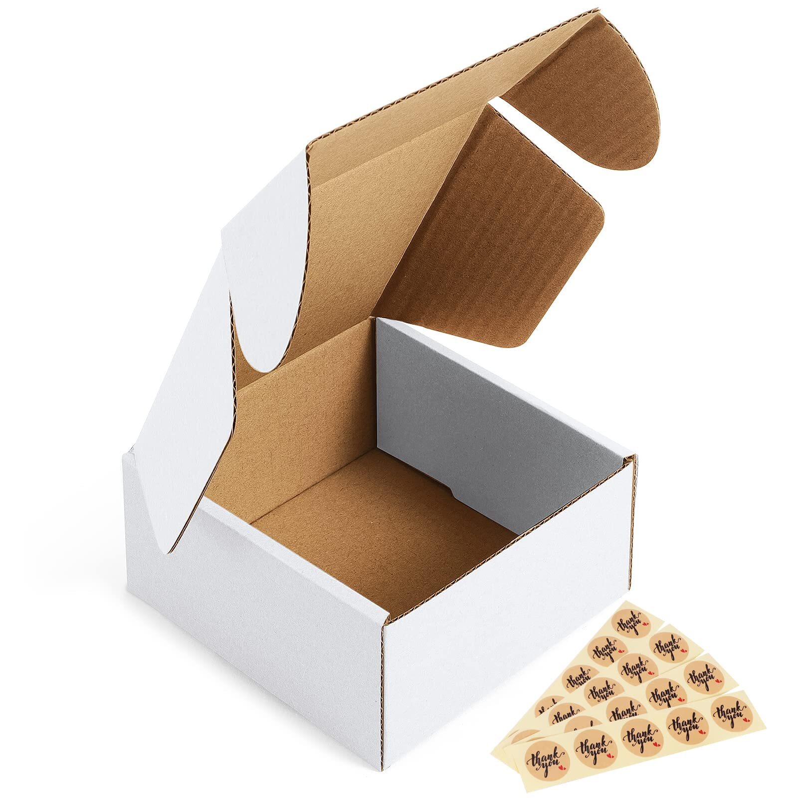 Cajas De Carton Corrugado De 4X4x2″ Paquete De 50 Cajas De Envio Pequenas De…