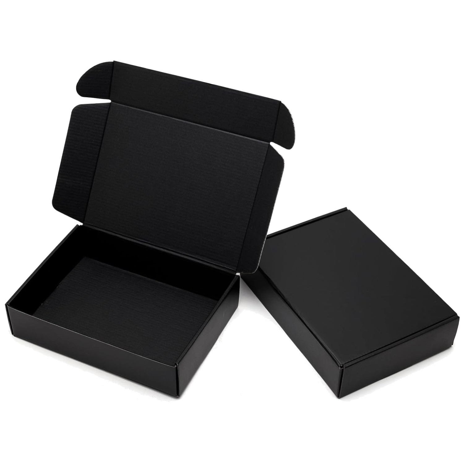 Matte Black Literature Mailer Boxes 12x9x2 Inches 25 Pack